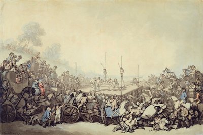 The Prize Fight, 1787 by Thomas Rowlandson